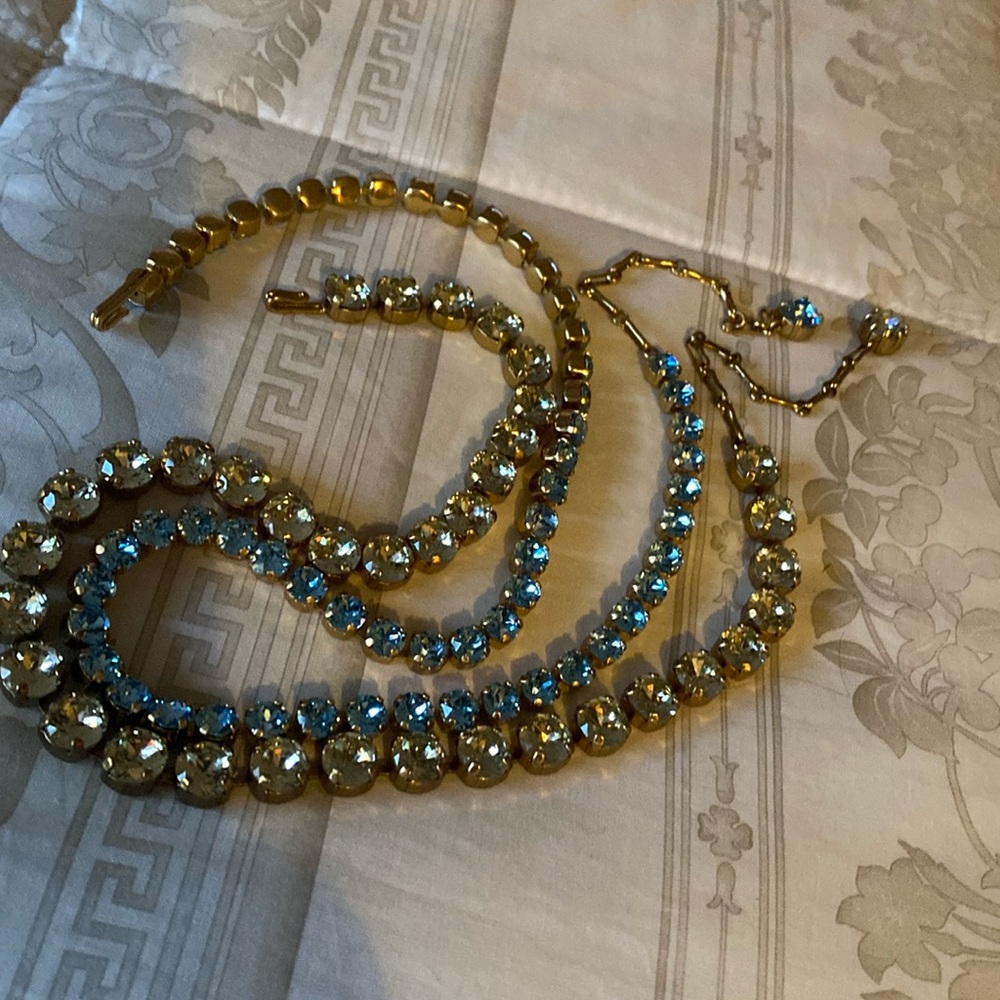 NWOT. Zimmermann crystal necklaces. 2 of them. Blue and natural color.